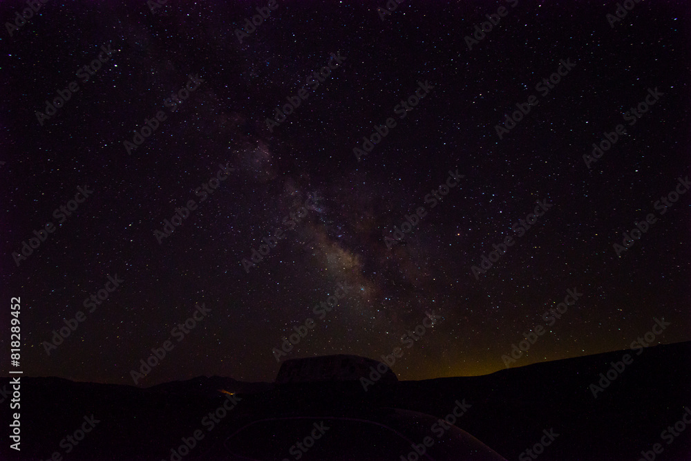 Obraz premium Night Sky Astrophotography, Death Valley National Park, California