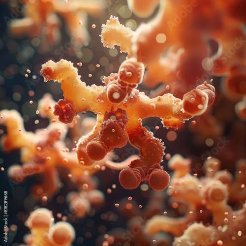 Microscopic Symphony A Glimpse into the Resilient World of Bacteria in Biofilm