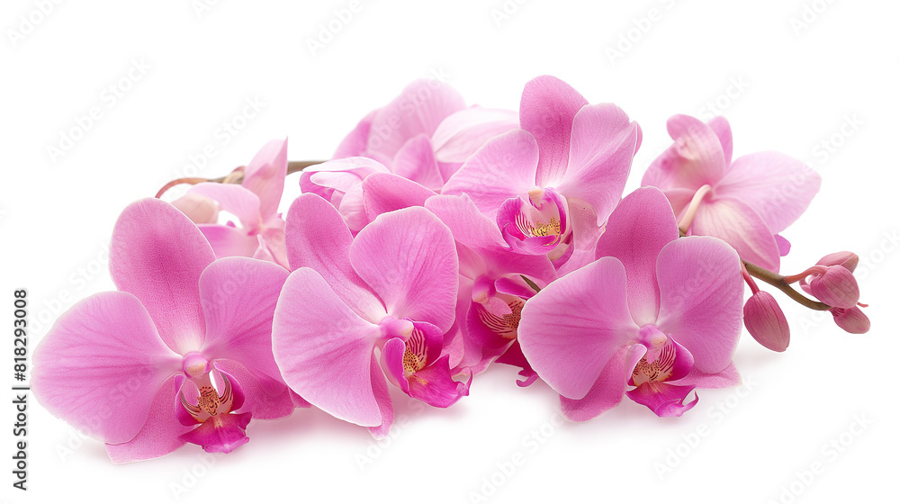 Stunning Pink Orchid Flowers in Full Bloom isolated on a transparent background Stunning Pink Orchid Flowers in Full Bloom isolated on a transparent background