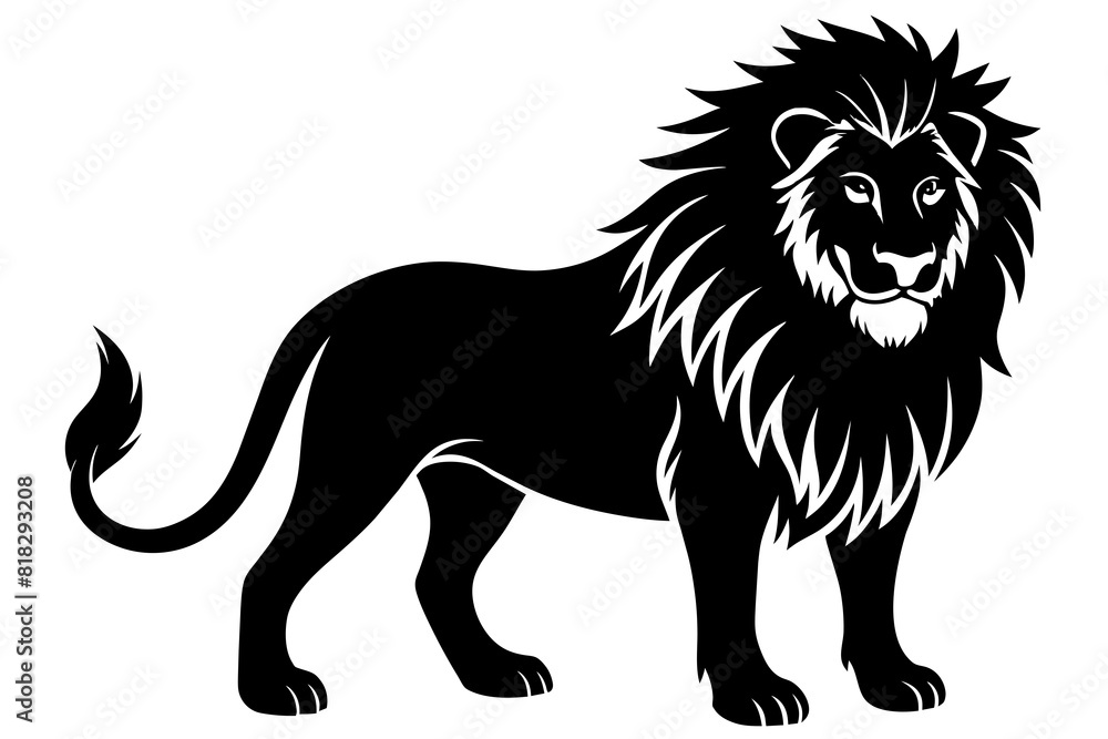 lion vector silhouette illustration lion vector silhouette illustration