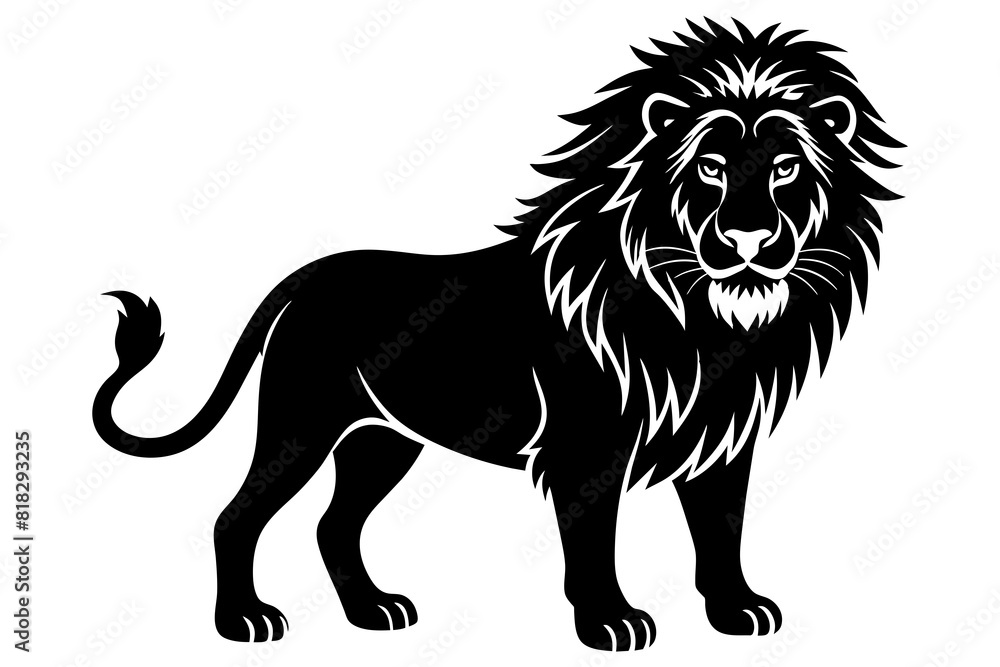 lion vector silhouette illustration lion vector silhouette illustration