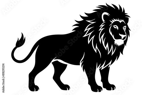 lion vector silhouette illustration