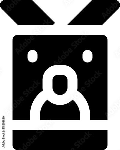 id card icon. vector glyph icon for your website, mobile, presentation, and logo design.