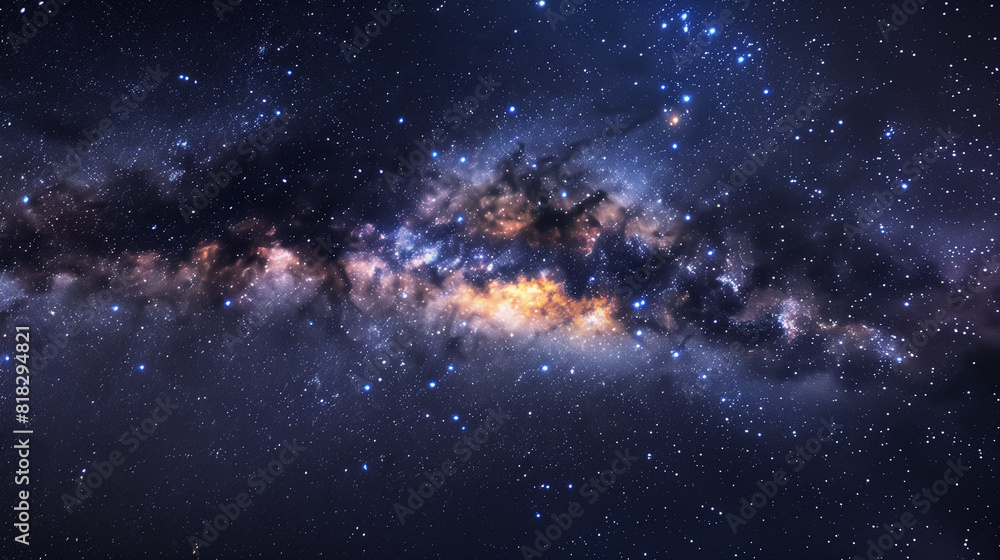 Astronomical Space Filled With Stars