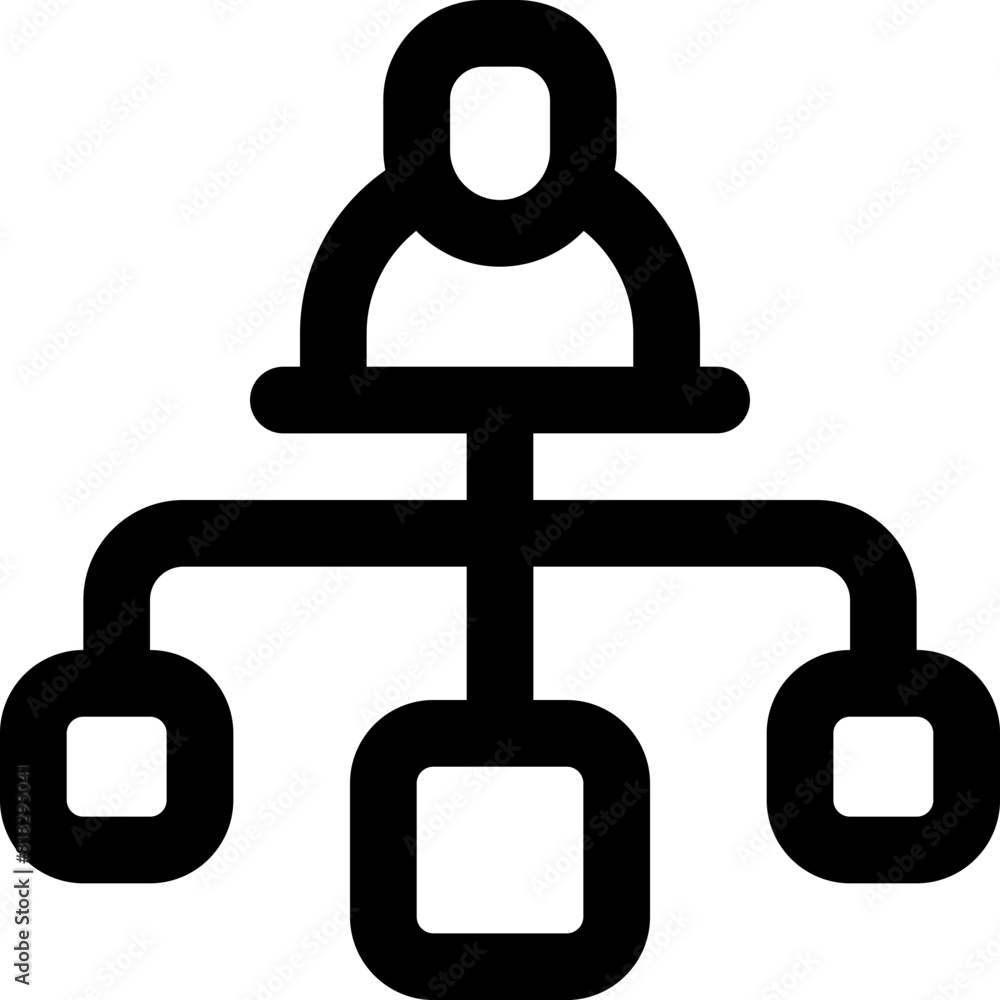 hierarchy icon. vector line icon for your website, mobile, presentation, and logo design. hierarchy icon. vector line icon for your website, mobile, presentation, and logo design.