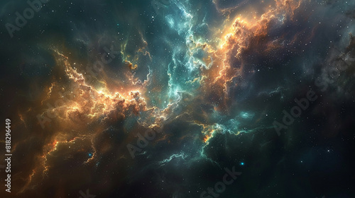 Cosmic Light Waves Exploring Nebula Art in the Vast Expanse of Space Through Mesmerizing Astrophotography