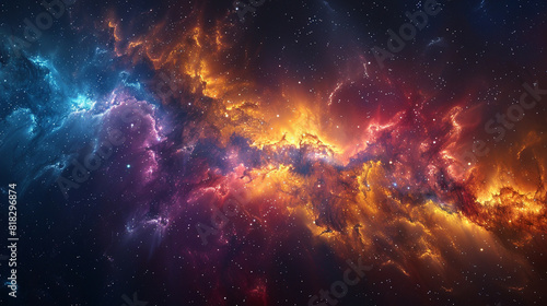 Cosmic Light Waves Exploring Nebula Art in the Vast Expanse of Space Through Mesmerizing Astrophotography