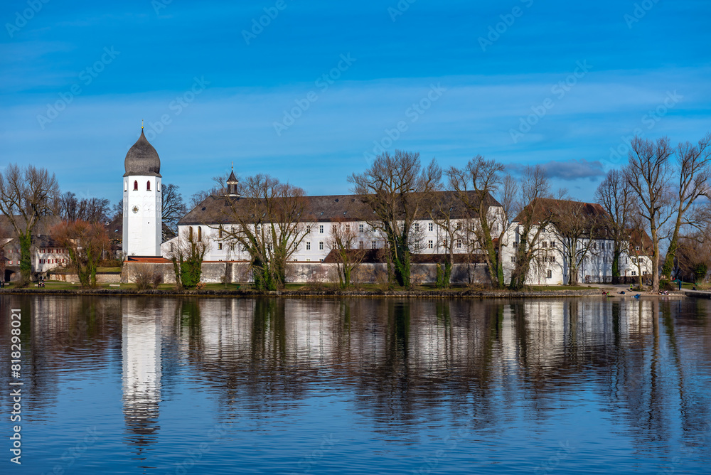 Fototapeta premium Frauenwörth Abbey in Chiemsee, Germany