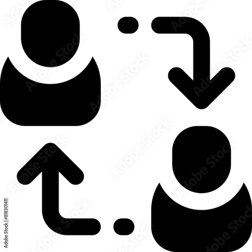exchange icon. vector glyph icon for your website, mobile, presentation, and logo design.