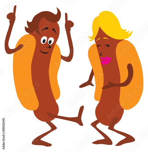 Dancing Hot Dogs