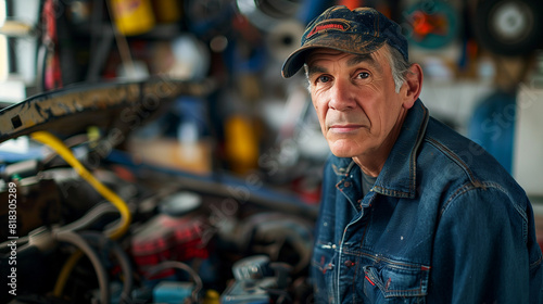 Wallpaper Mural portrait of a car mechanic in his workshop Torontodigital.ca