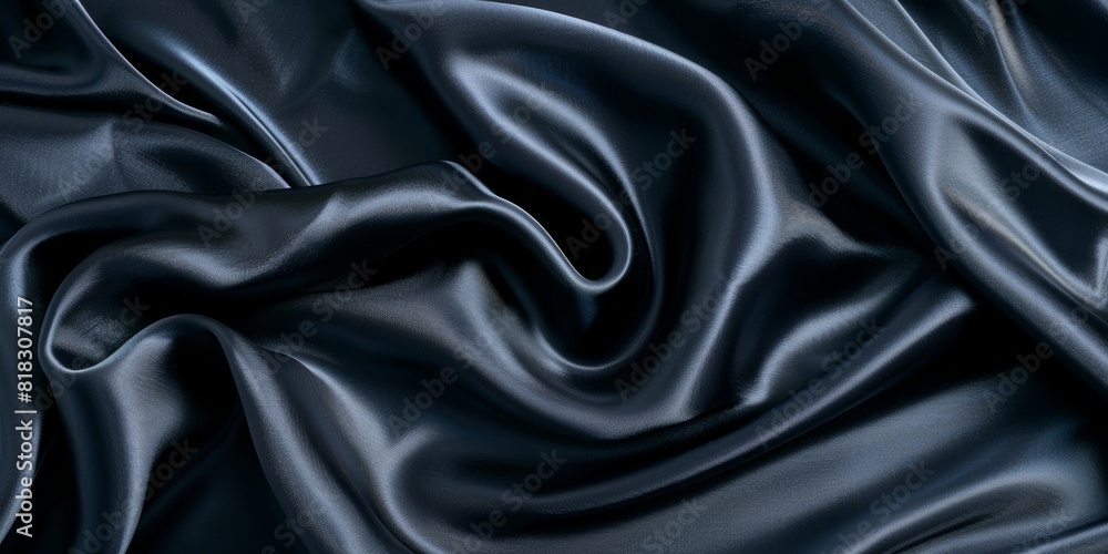 Fototapeta premium A highresolution fabric texture with silk finish close up, focus on, copy space Smooth and luxurious Double exposure silhouette with silk