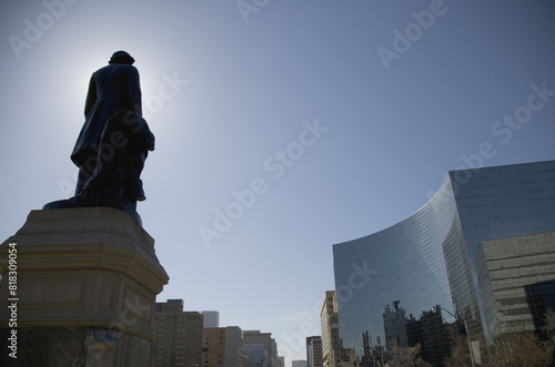 Statue & Building #818309054