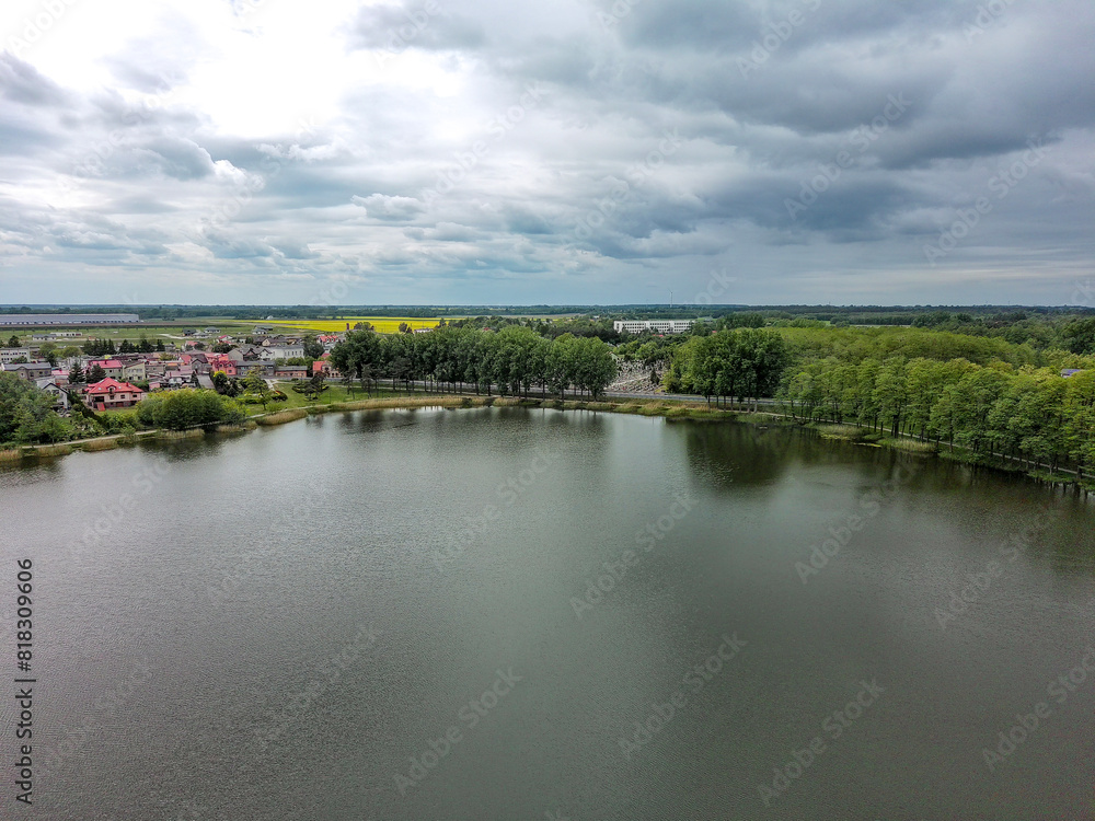Lubień Kujawski is a town on a beautiful lake, Poland. Lubień Kujawski is a town on a beautiful lake, Poland.
