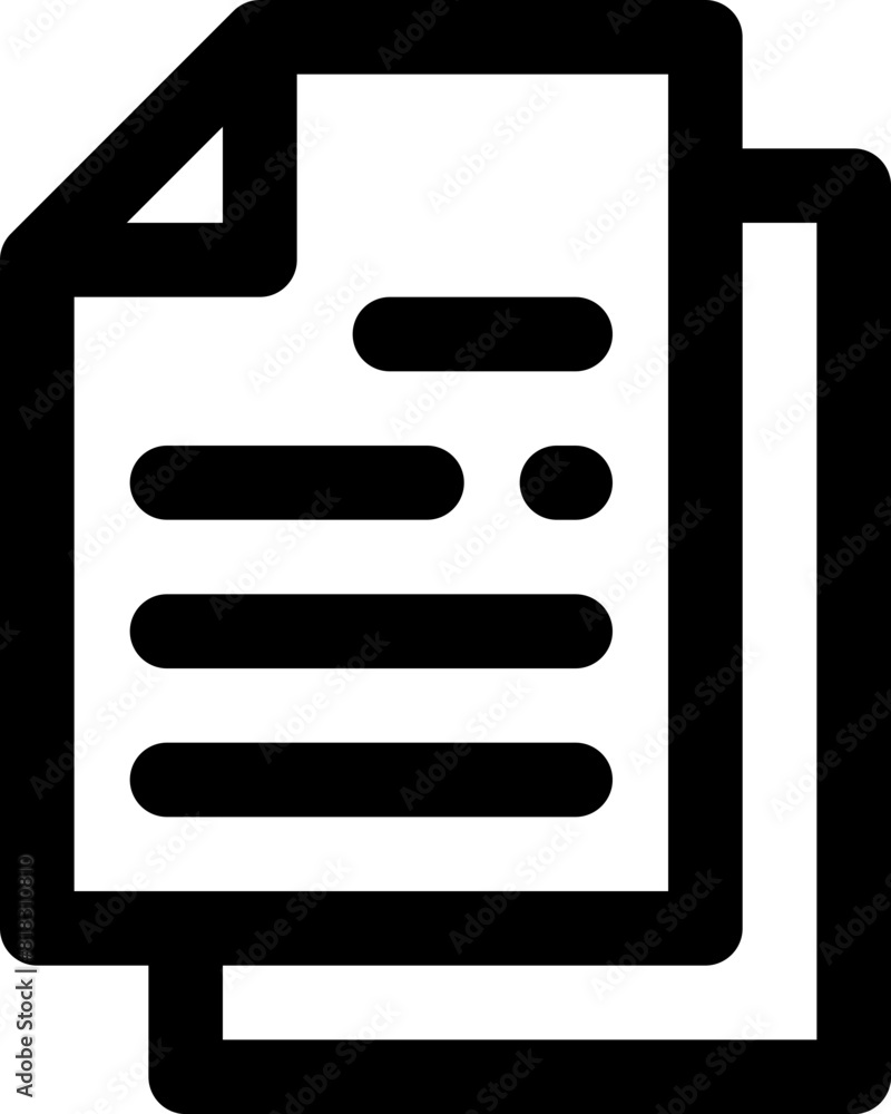document icon. vector line icon for your website, mobile, presentation, and logo design. document icon. vector line icon for your website, mobile, presentation, and logo design.