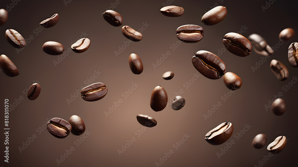 Coffee beans background, Generative AI Coffee beans background, Generative AI