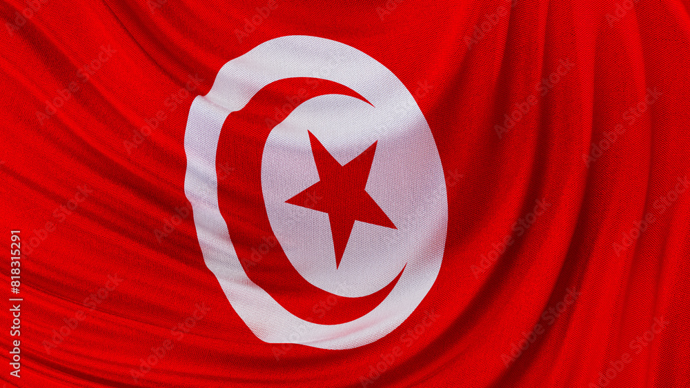 Obraz premium Flag of the Turkey on the mast
