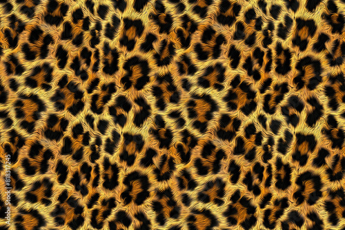 Seamless pattern of leopard print texture
