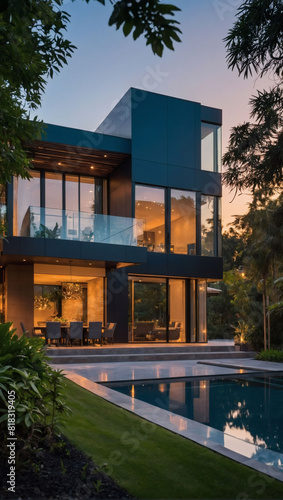 Tech-Forward Residence, Expensive Smart Home Amidst Contemporary Setting