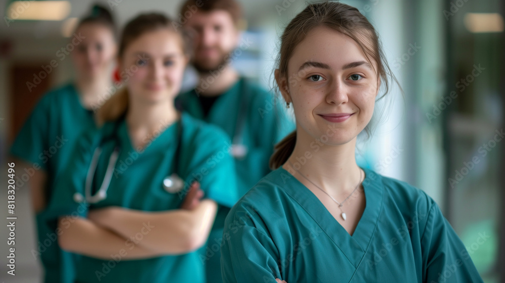 Fototapeta premium Medical Team - in hospital setting