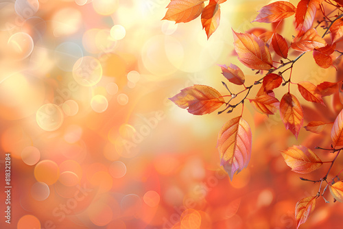 Banner autumn background