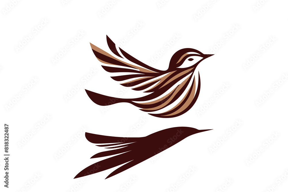 Obraz premium bird illustrations for icons and logos, vector illustration