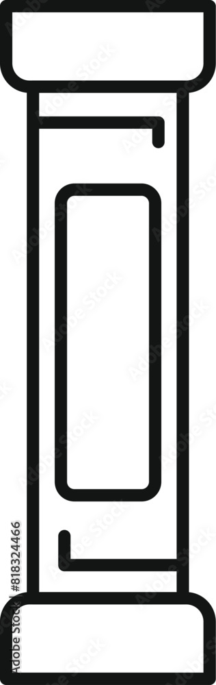 Simplistic vector illustration of a single classical column, ideal for icons and logos Simplistic vector illustration of a single classical column, ideal for icons and logos