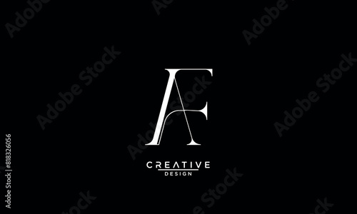 AF, FA, A, F, Abstract Letters Logo Monogram