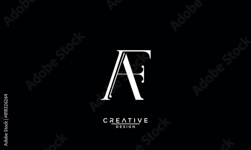 AF, FA, A, F, Abstract Letters Logo Monogram