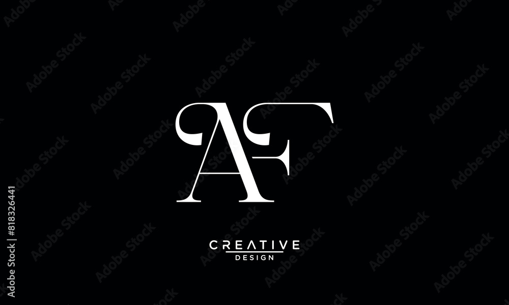 AF, FA, A, F, Abstract Letters Logo Monogram AF, FA, A, F, Abstract Letters Logo Monogram