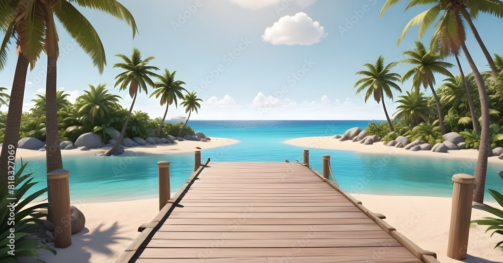 Sunny tropical Caribbean beach with palm trees, Turquoise Water, hot summer day, Summer Background, Sandy tropical beach with island on background
Sunny tropical Caribbean beach with palm trees, Turquoise Water, hot summer day, Summer Background, Sandy tropical beach with island on background
