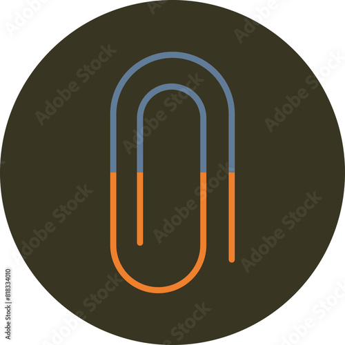 Attachment Line Two Color Circle Icon