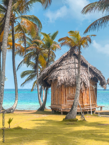San Blas islands in Panama, tropical beach