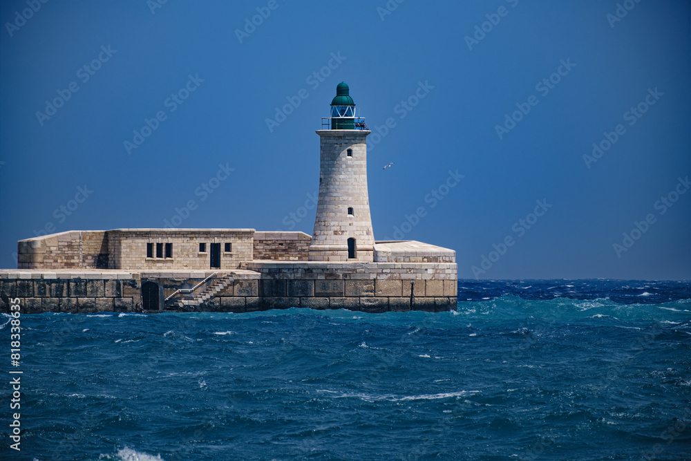 lighthouse harbor breakwater walls