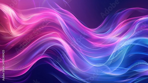 Vibrant Style Flow Dynamic D with Smooth Curvy Lines and Gradient Transitions