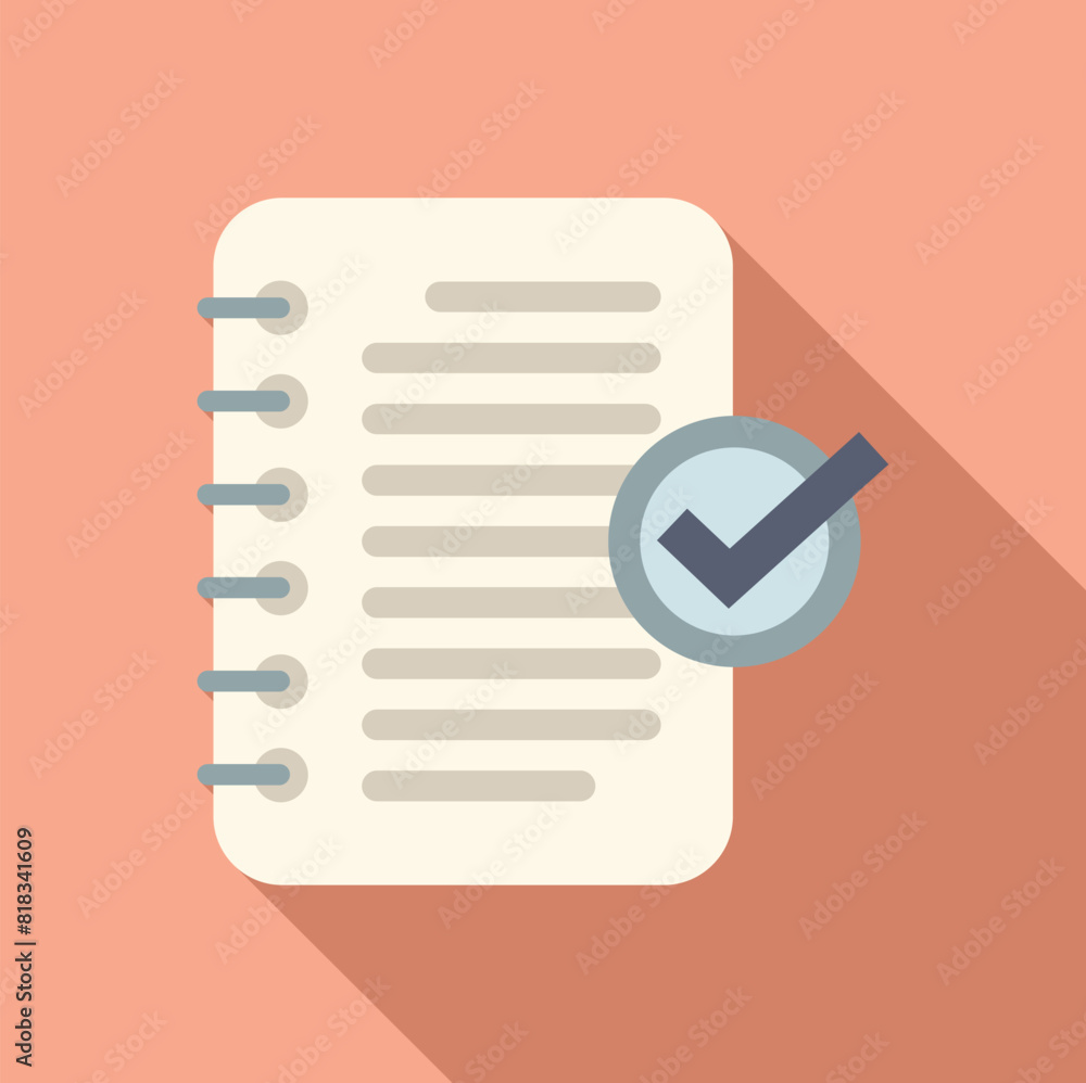 Illustration of a notepad with a checked box, symbolizing task completion Illustration of a notepad with a checked box, symbolizing task completion