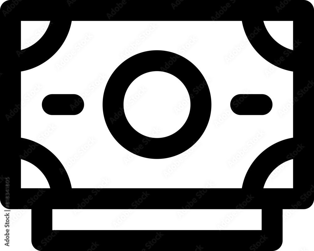 money icon. vector line icon for your website, mobile, presentation, and logo design.