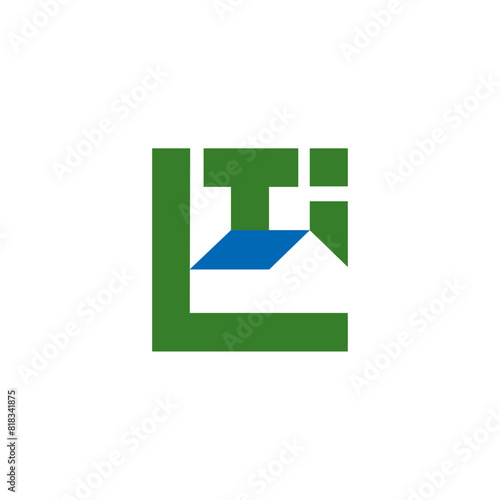 house lti logo vector photo