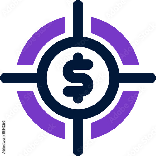 target income icon. vector mixed icon for your website, mobile, presentation, and logo design.