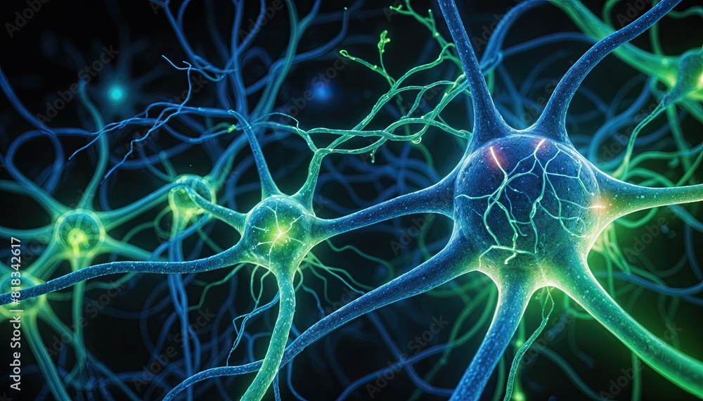 Neuron cells. Neurons and synapses in human brain. Neuron cells. Neurons and synapses in human brain.