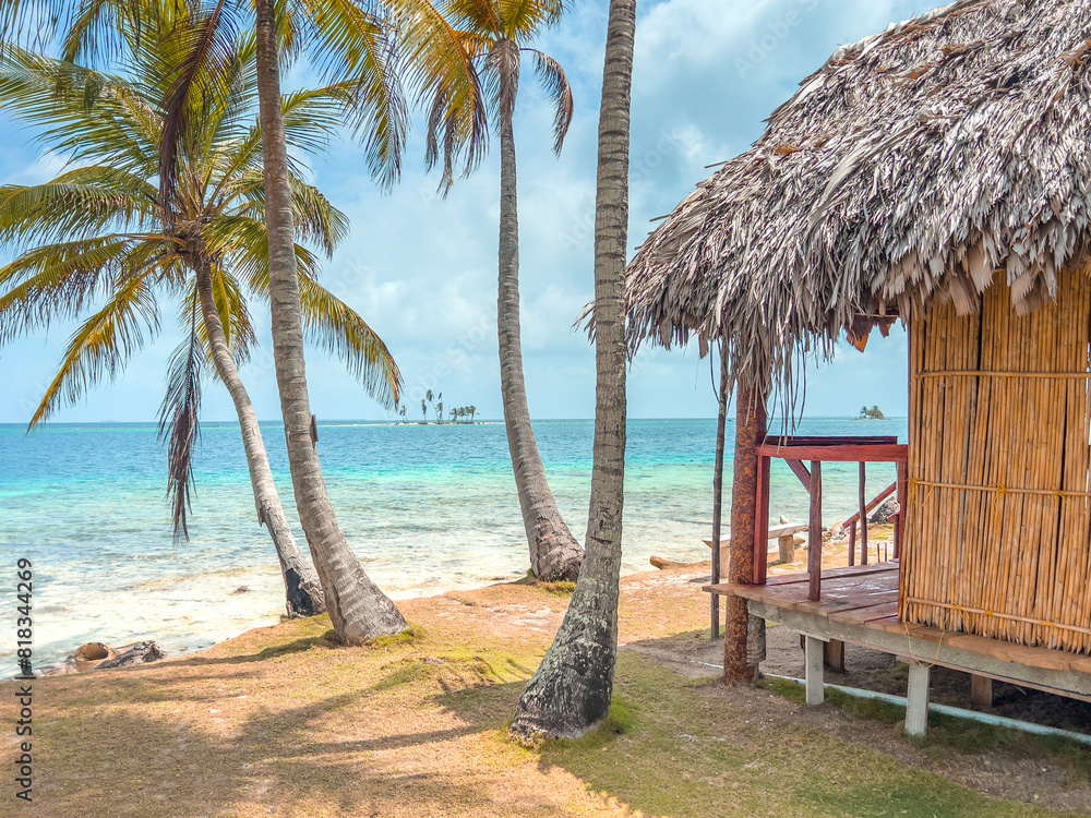 San Blas islands in Panama, tropical beach