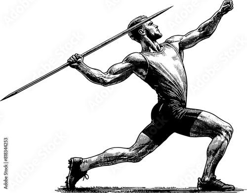 Javelin Throwing Man