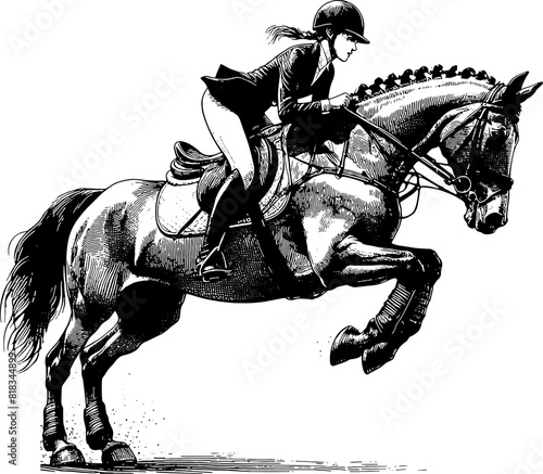 Equestrian On The Horse