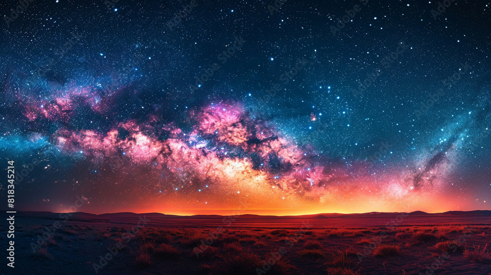 Capturing the Splendor A Landscape Photo of a Colorful Space Galaxy in Stunning Detail Capturing the Splendor A Landscape Photo of a Colorful Space Galaxy in Stunning Detail