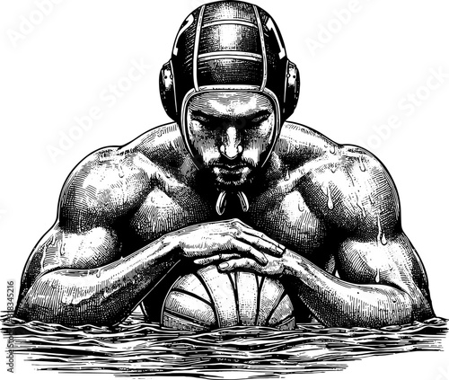 Water Polo Man Player