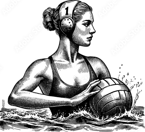 Water Polo Woman Player