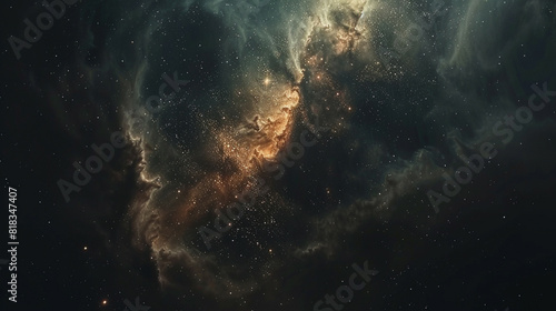 Fototapeta Naklejka Na Ścianę i Meble -  Nebula Cloud A Spectacular Display of Celestial Beauty Captured in Stunning Astrophotography