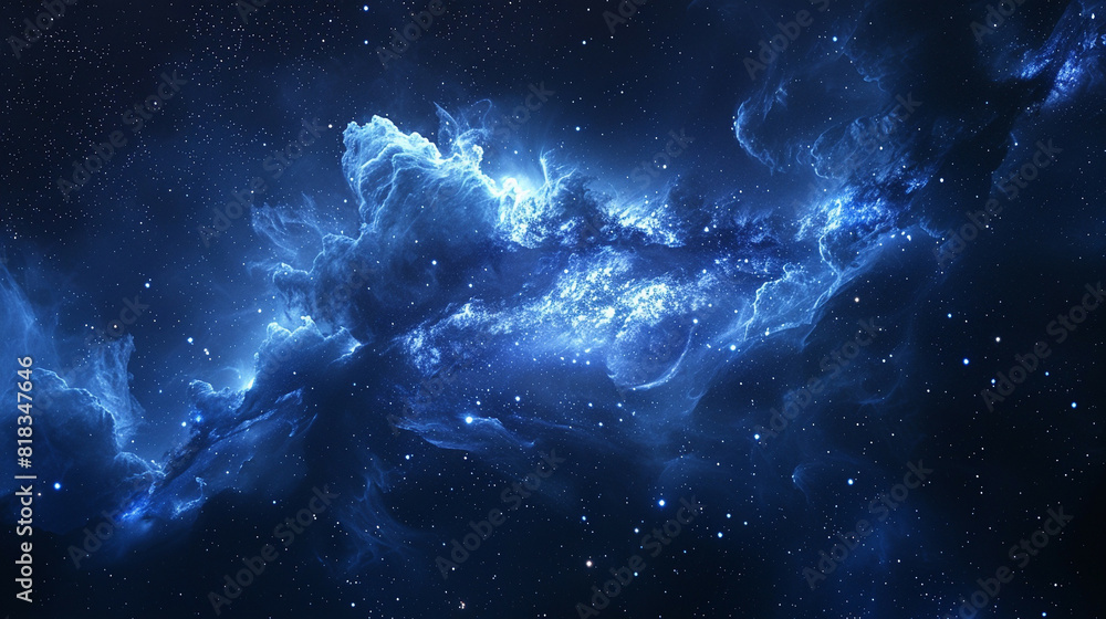 Fototapeta premium Nebula Cloud A Spectacular Display of Celestial Beauty Captured in Stunning Astrophotography