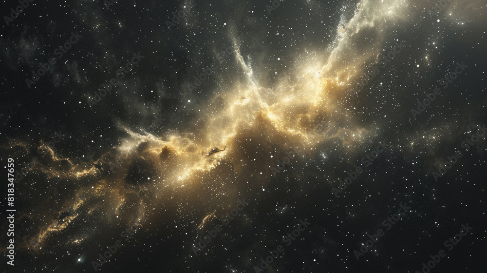 Fototapeta premium Nebula Cloud A Spectacular Display of Celestial Beauty Captured in Stunning Astrophotography