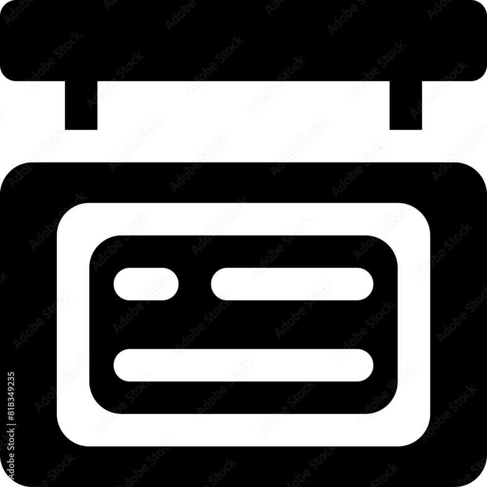 signboard icon. vector glyph icon for your website, mobile, presentation, and logo design. signboard icon. vector glyph icon for your website, mobile, presentation, and logo design.